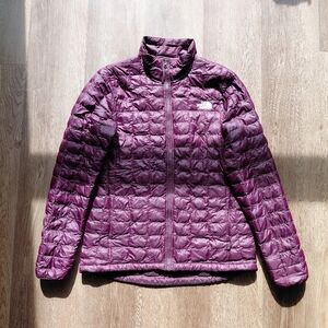 The North Face Thermoball burgundy jacket